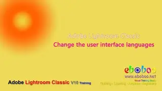 Adobe Lightroom Classic - Change the user interface languages