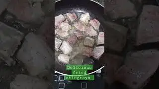fried stingrays #shortsyoutube #shorts #yummy #stingray