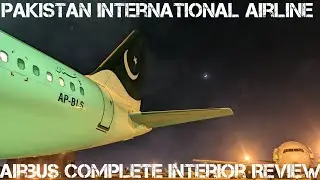PIA Pakistan International Airline | Airbus A320-214 AP-BLS | Complete Interior Review. #pia #airbus