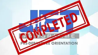 JET Program orientation completed!