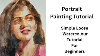 Realistic Portrait Painting ll Watercolor Tutorial for Beginners ll Step by Step 