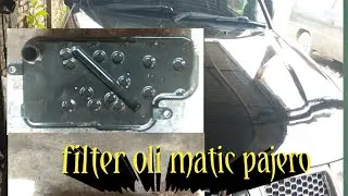 cara ganti filter oli matic pajero
