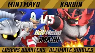 Hot Metal Smash #14 Losers Quarters - MintMayo (Meta Knight, Sonic) vs. Kardin (Incineroar) - SSBU