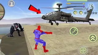 Super Rope Hero Spider Open World Street Gangster (Spider Man On Tower) - Android Gameplay HD