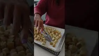 How To Make Croutons #shorts