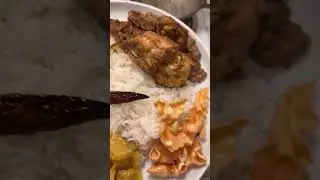 Pumpkin Curry, Chicken Curry, Kale Mallum, Papadam & Fried 🌶️