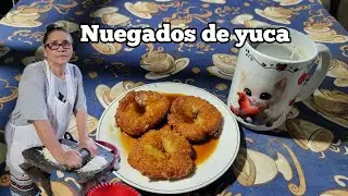 Nuegados de yuca molidos en piedra 