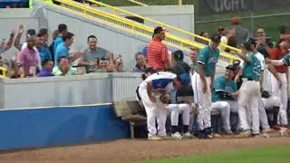 JIMMY SMILEY WITH THE CATCH OF THE NIGHT AT THE NORTHWOODS ALL-STAR GAME!!