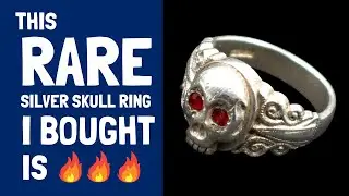 I bought this Rare, Antique Silver Skull Ring at auction!