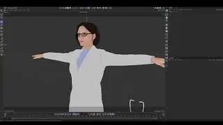Female Doctor Rigged low-poly 3d model