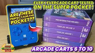 Evercade Arcade Collections 6 to 10 - Some Great Carts Here! BUT Not All are Perfect For The Pocket!