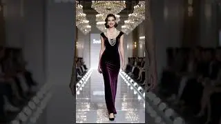Glamour Dresses on the Runway/Goddess Walk: Royal Gowns & Velvet Dreams ✨#EveningGowns #LuxuryRunway