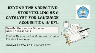 Storytelling As a Tools for Language Acquisition