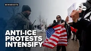 Police and protesters clash in Minnesota amid outrage over deadly ICE shooting