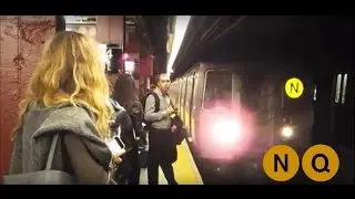 MTA NYC Subway: R68A (N) & (Q) train Action [11/10/16-11/11/16]