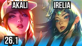 AKALI vs IRELIA (MID) | Perfect KDA: 13/0/8 | EUW Master | 26.1