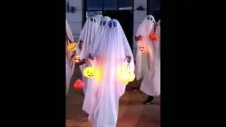 Halloween Ghost Costume Makeup Ball Party White Cloak