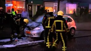 Vernielingen aan containers, prullenbakken en bushokjes door vuurwerk