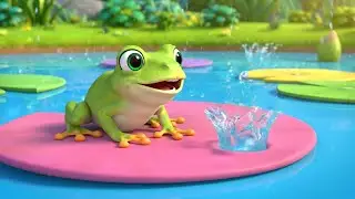 Baby Frog Followed the Bouncy Raindrop 🐸💧 | Funny Toddler Song | Kids Rhymes