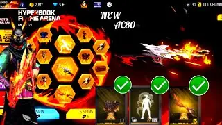 🔥 &ldquo;NEW AC80 HYPERBOOK FLAME ARENA EVENT 😱 | 5 SPIN LUCKY MOMENT | FREE FIRE NEW UPDATE&rdquo;🔥