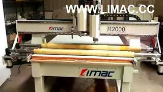 LIMAC CNC Machine making pre-fabricated duct with galvanized steel skin