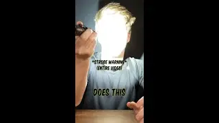 Why does strobe hurt our eyes?! #experiment #shorts #edc #flashlight