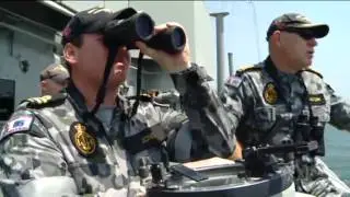 Sunny Welcome for HMAS Melbourne