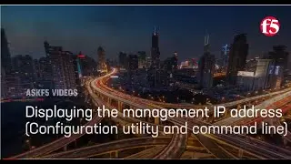 Displaying the management IP address using the Configuration utility or command line