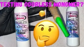 Trying Odorless monomer from Nail Supply Glamour 😱🤔 Is it really odorless? Does it dry slow? 🤔