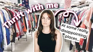 THRIFT WITH ME at some really crappy thrift stores... the disappointment is real.