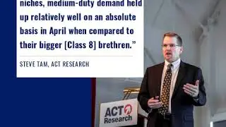 ACT Research: Preliminary April Order Intake Data Shows MD Demand Holding Better Than HD.