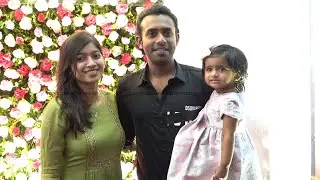 Arjun Ashokan & Family at Niranj Maniyanpilla Raju Wedding Reception | Niranj Maniyanpilla Wedding