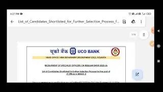 Uco bank IT Officer Interview | 2000 Candidates | Exam Registration