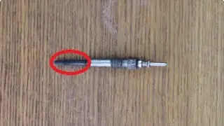 OIL on the TIP of the glow plug. EXPLANATION