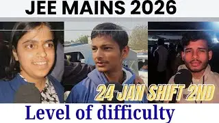 JEE Mains 2026: 24 Jan Shift 2 Exam Student Reaction LIVE from LKW | Paper Level, Weightage, Cutoff