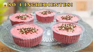 ✨ FAÇA EM MINUTOS! SOBREMESA SIMPLES COM 4 INGREDIENTES