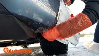Rear Wheel Installation and Driving of AutoSock