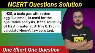 H2S, a toxic gas with rotten egg like smell, is used for the qualitative analysis. If the solubility