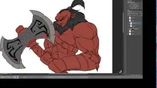 Time Lapse Dota 2 Axe Fan art