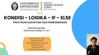 Program 3 | Kondisional - Logika If/else/elif dan Flowchart | Algoritma Dan Pemograman