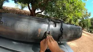 Como amarrar o Caiaque no Rack de teto para transportar com seguran&ccedil;a! N&atilde;o leve MULTA de gra&ccedil;a!!