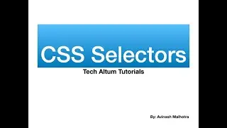 CSS Introduction | Css Selectors