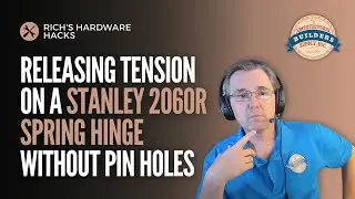 Пружинная петля Stanley 2060R &mdash; как снять натяжение с петли, в которой нет отверстий для вставки ...