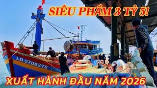 Choáng Ngợp Siêu Phẩm Lưới Vây 3,5 Tỷ – Tàu Cá LĐ-97002 Xuống Nước Đầu Năm 2026