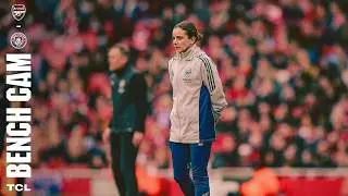 BENCH CAM | Ren&eacute;e Slegers celebrates our 1-0 win over Manchester City! | WSL