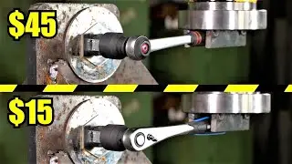 Best Ratchet? Cheap Vs. Expensive? Large vs. Small? Hydraulic Press Test!