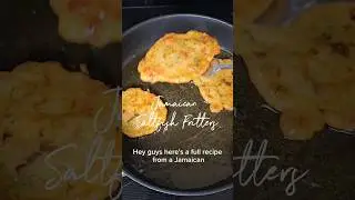 Full recipe for Jamaican Saltfish Fritters!!