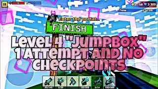 Pixel Gun 3D | Level 4 (Jumpbox) 1 Attempt and No Checkpoints