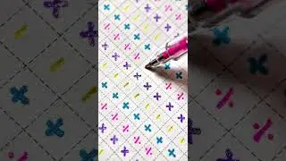 Rainbow Symbols Grid 🌈So Relaxing!😘#handwriting #colors #rainbow #satisfying #short