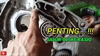 Jalur oli gl series mampet di bagian crankcase cbglmptiger